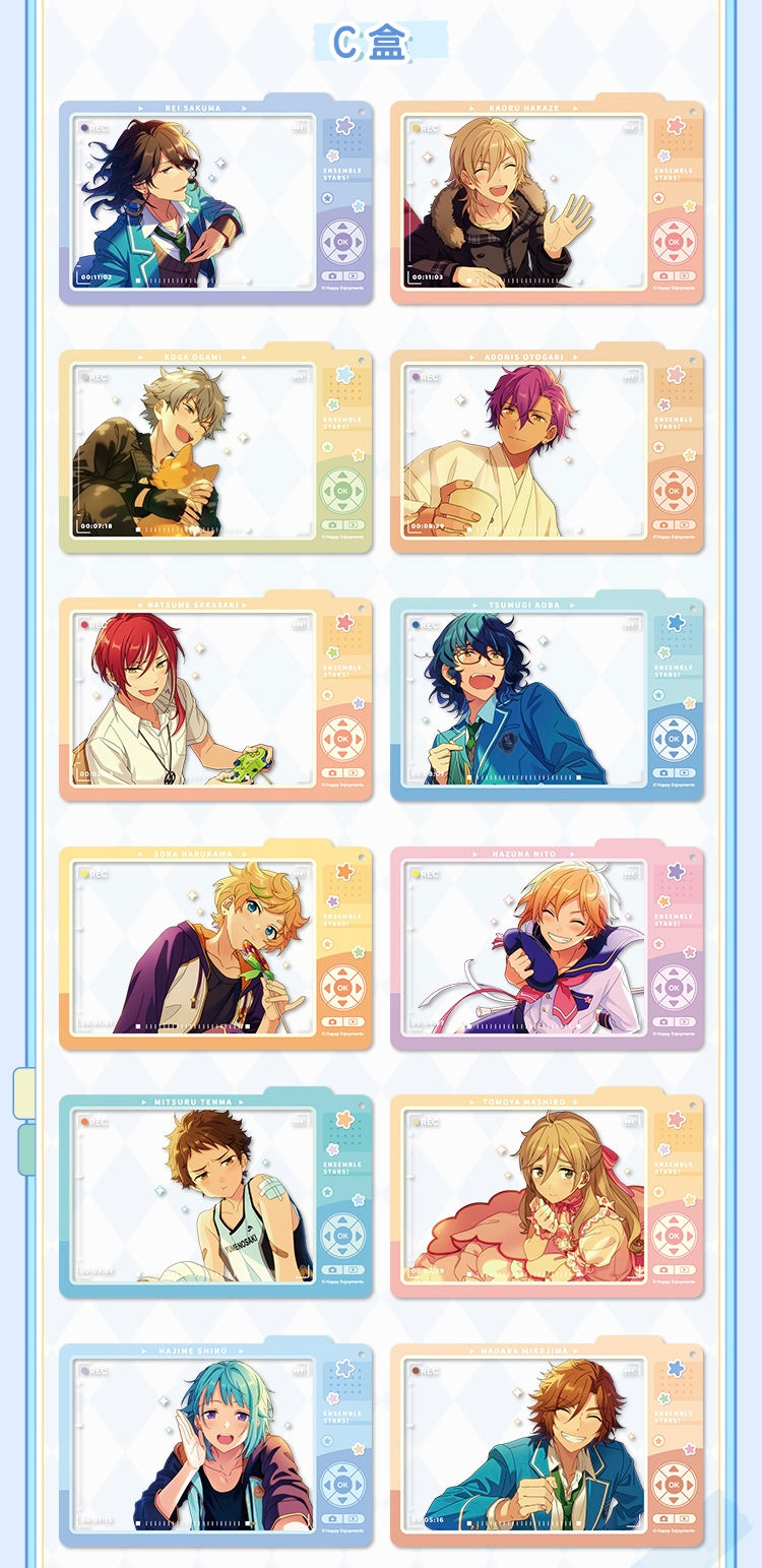 【2511予約】偶像夢幻祭 vlog撮影アクリルカード 中国限定グッズ代行