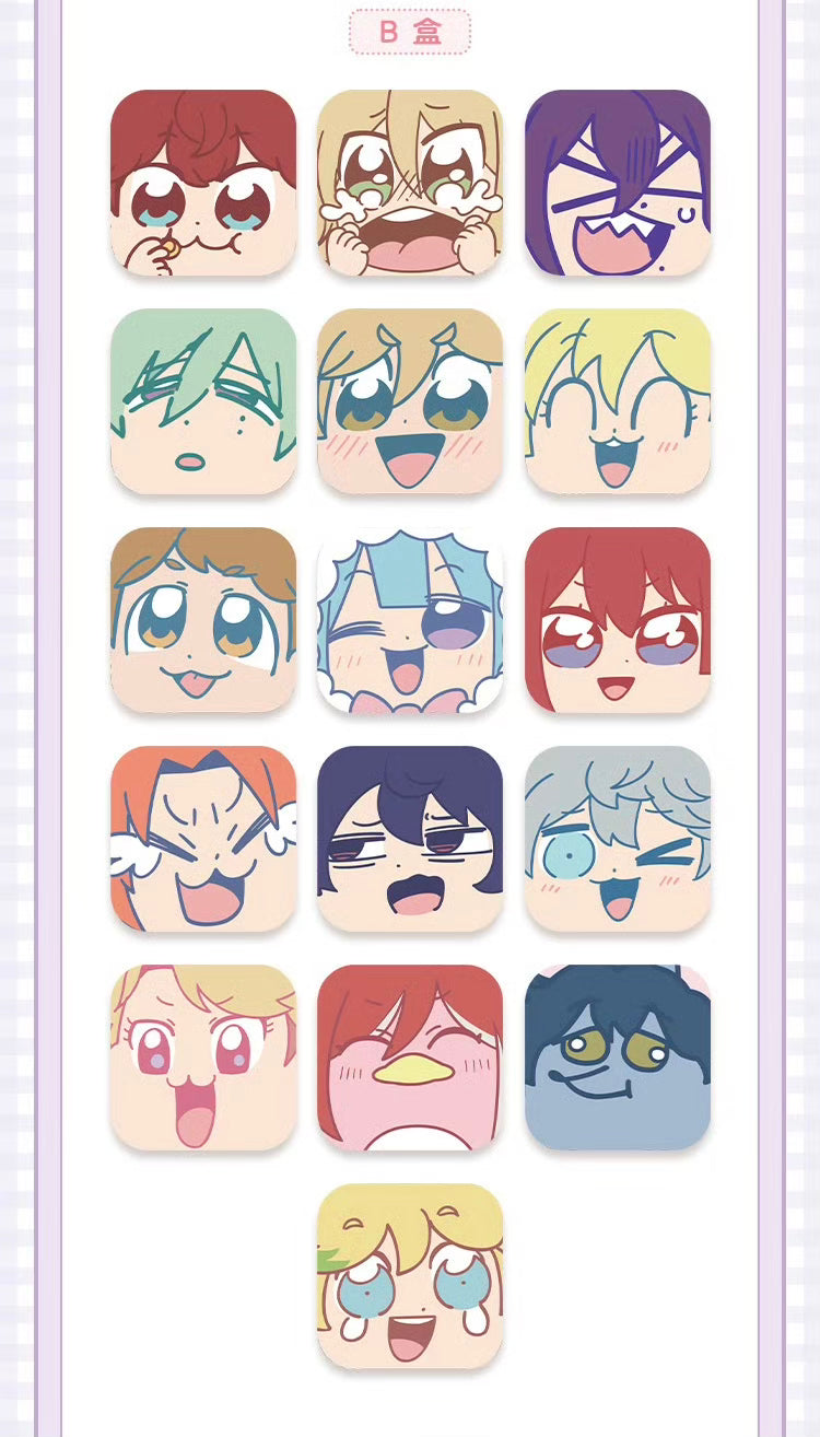 【2603予約】偶像夢幻祭　ぶくスタお顔シリーズレザーバッジ第3弾　anst中国  中国限定グッズ代行