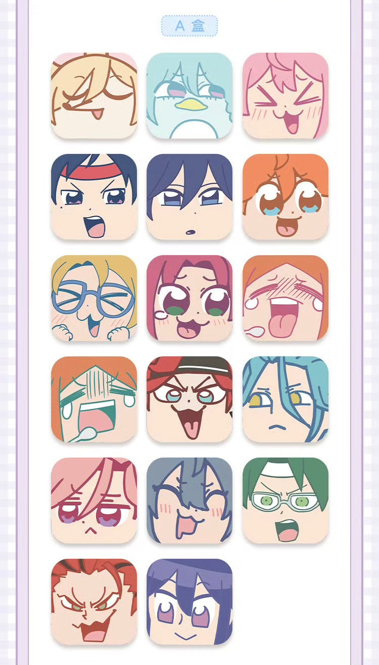 【2603予約】偶像夢幻祭　ぶくスタお顔シリーズレザーバッジ第3弾　anst中国  中国限定グッズ代行